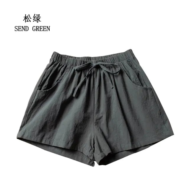 Summer Cotton Linen Shorts