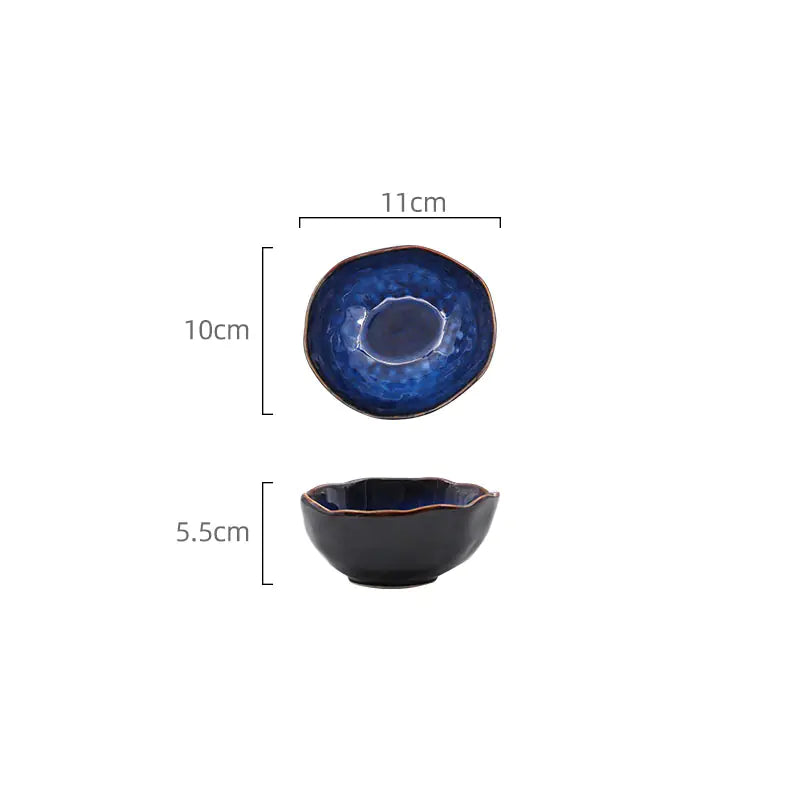 Creative Irregular Ceramic Deep Bowl