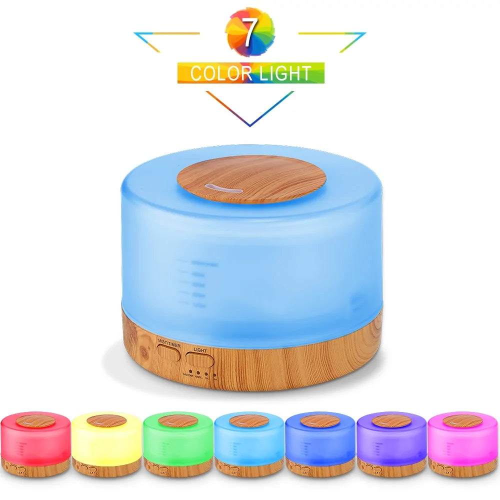 Multi-Color LED 500ML Humidifier